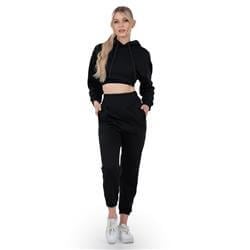 WOMEN'S BASIC BLACK TRACKSUIT