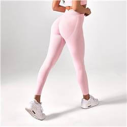 Push Up Leggings V Back Soft Pink