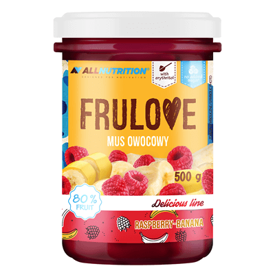ALLNUTRITION FRULOVE RASPBERRY AND BANANA FRUIT MOUSSE
