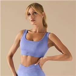 SEAMLESS SPORTS TOP LAVENDER BLUE