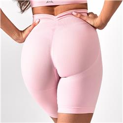 Push Up Shorts V Back Soft Pink