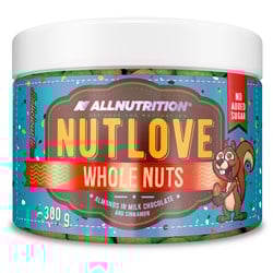 NUTLOVE WHOLENUTS ALMONDS IN MILK CHOCOLATE AND CINNAMON