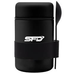 Black Thermos With Spoon