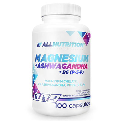 ALLNUTRITION Magnesium + Ashwagandha + B6(P-5-P)