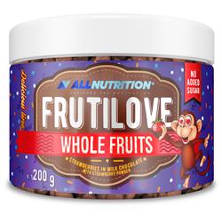 FRUTILOVE WHOLE FRUITS STRAWBERRIES IN DARK CHOCOLATE WITH STRAWBERRY POWDER