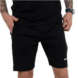 Men's Black Zip Pockets Shorts