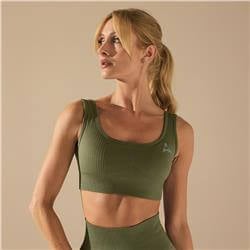 SEAMLESS SPORTS TOP OLIVE
