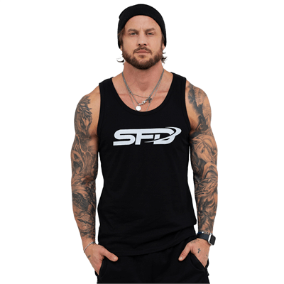SFD WEAR MEN'S TANK TOP BIG LOGO BLACK