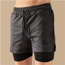 2-in-1 SHORTS GREY