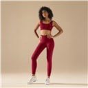 Bezszwowe legginsy BASIC V-WAIST BURGUNDY (1 szt.)