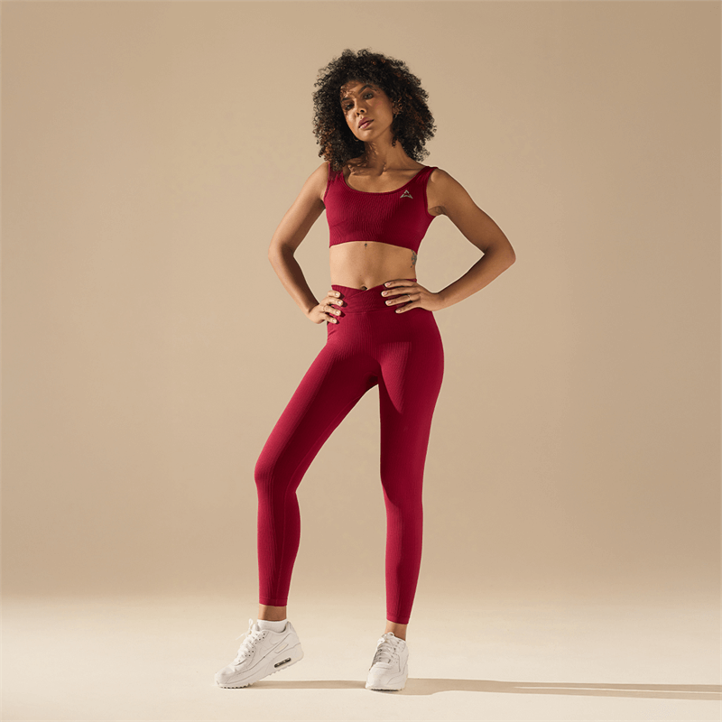Allwear SEAMLESS LEGGINGS V-WAIST BURGUNDY