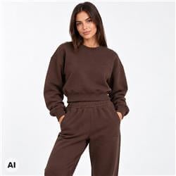 Women's Sweatshirt Cozy Club Brown